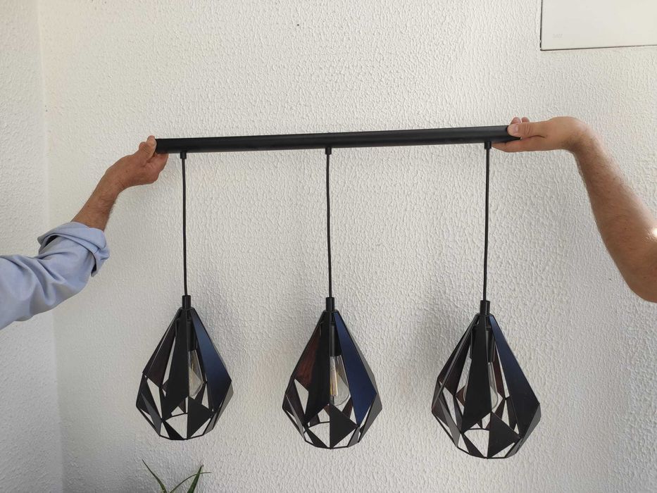 Candeeiros suspensos CARLTON (preto)