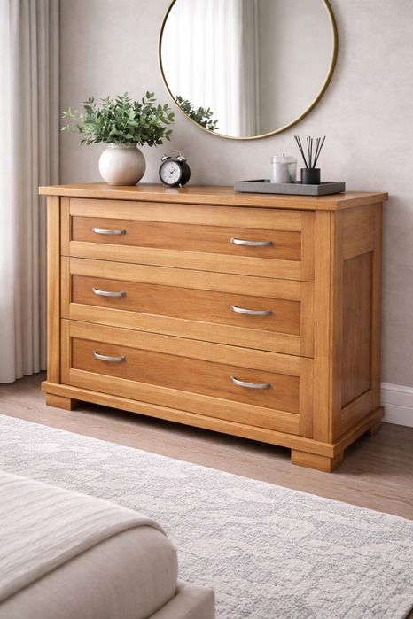 Новий Комод для спальні дубовий Тумба під телевізор