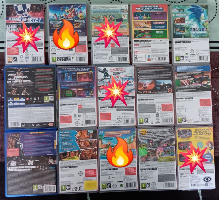 Jogos Nintendo Switch/PlayStation 4 e 5 / Nintendo ds e 3ds