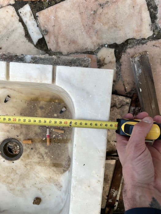 Pia lava loiça de pedra