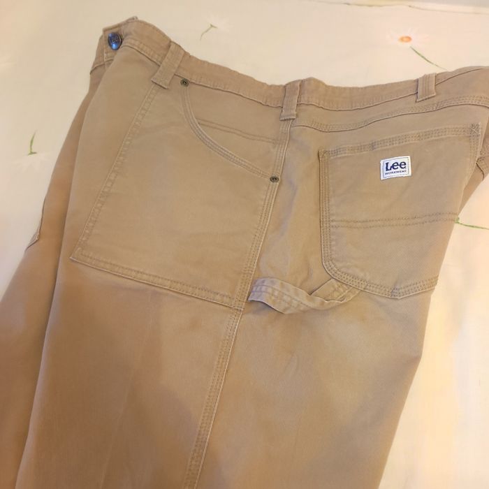 Бежевые мужские джинсы Lee workwear XXL