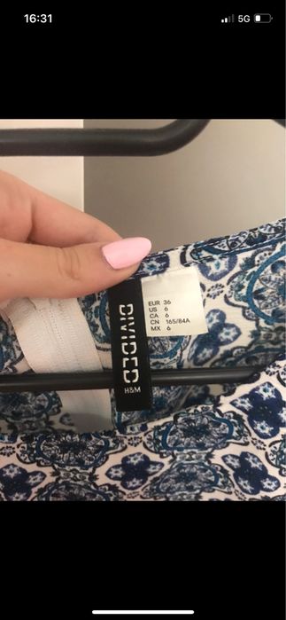 Sukienka wiązana na biodrach H&M rozmiar S