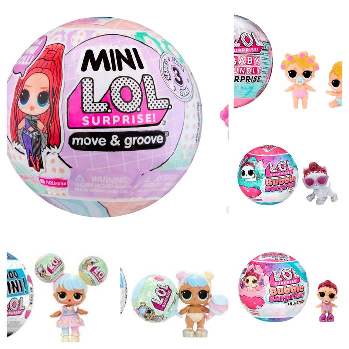 LOL Surprise Bubble Lil Sisters , pets , Collectible, mini Bites