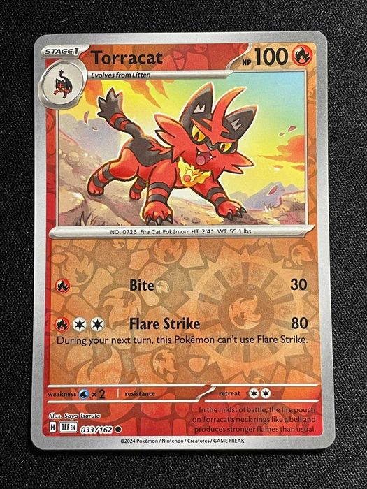 Carta Pokémon Torracat 33/162 Temporal Forces