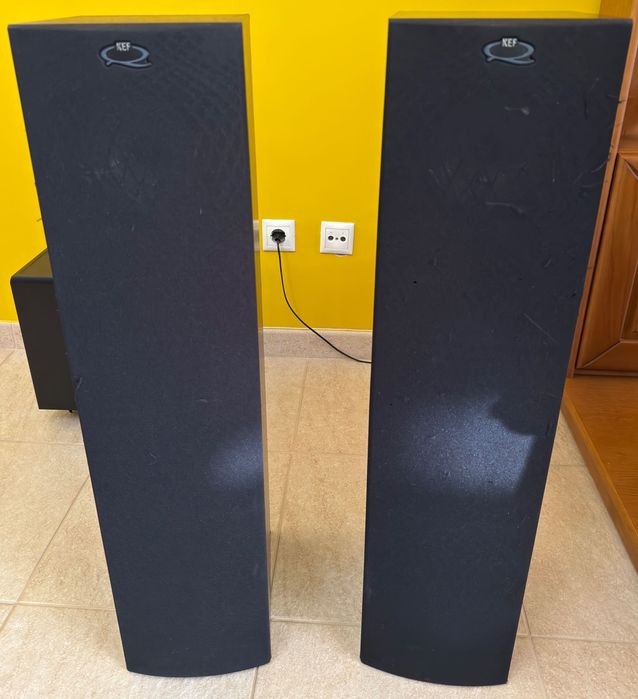 Sistema Som Surround 5.1 (Yamaha + Kef)