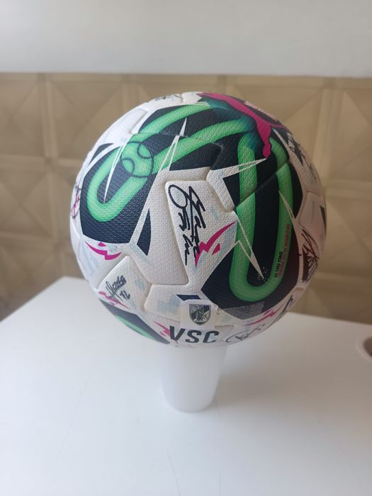 Bola oficial autografada