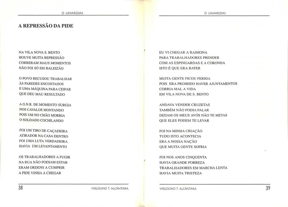 "O Lavaredas" de Virgolino T. Alcântara