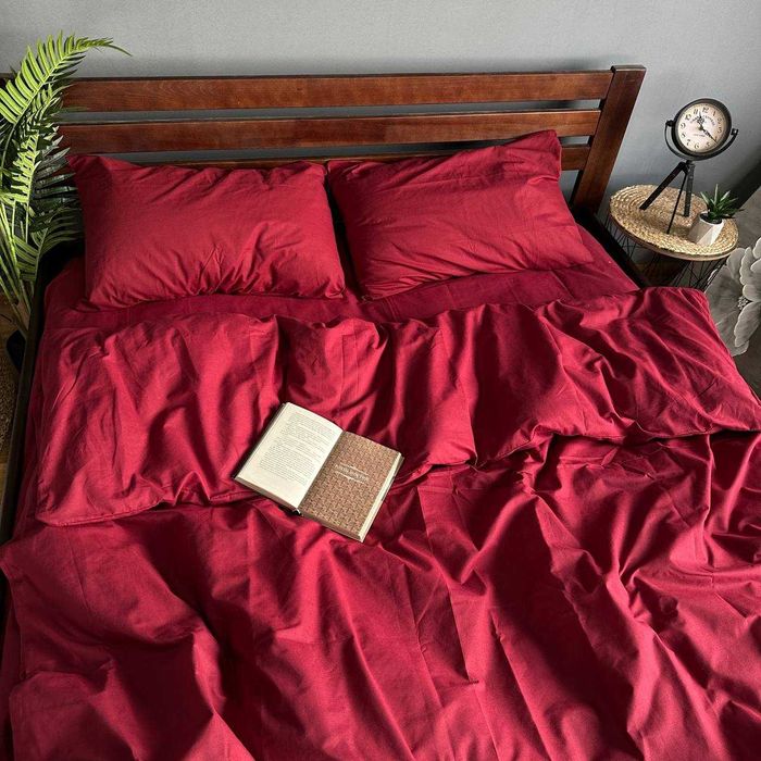 Постільна білизна ОДНОТОННА сіра біла чорна  натуральна