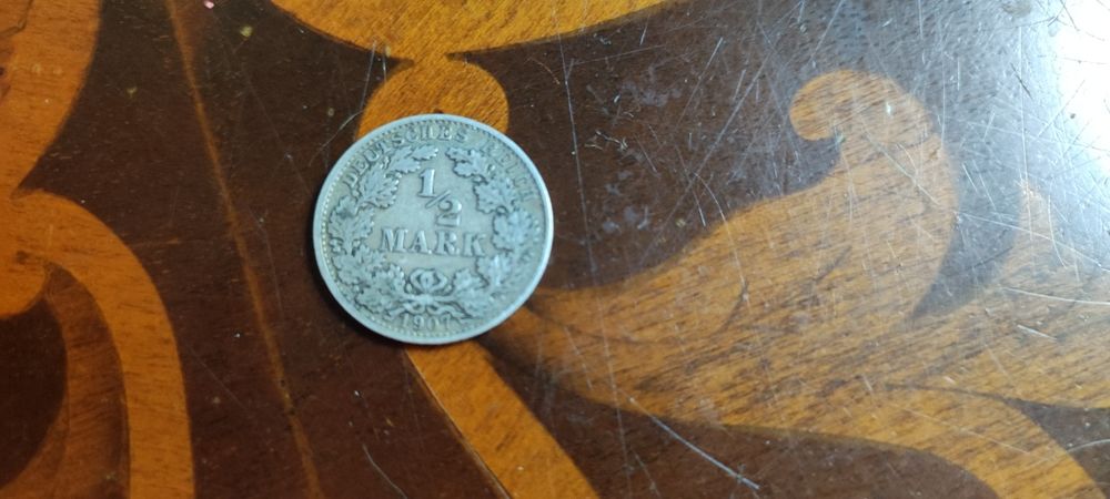 Moneta srebrna pół marki 1907r Cesarstwo niemieckie