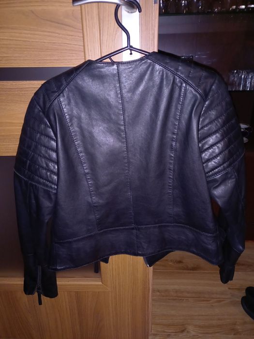 Nowa, skórzana kurtka