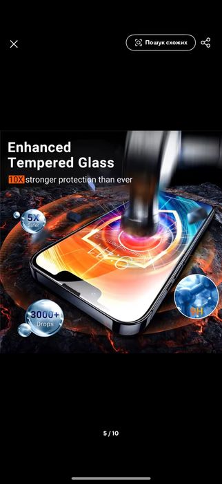 Захисне скло на iPhone 14 pro max