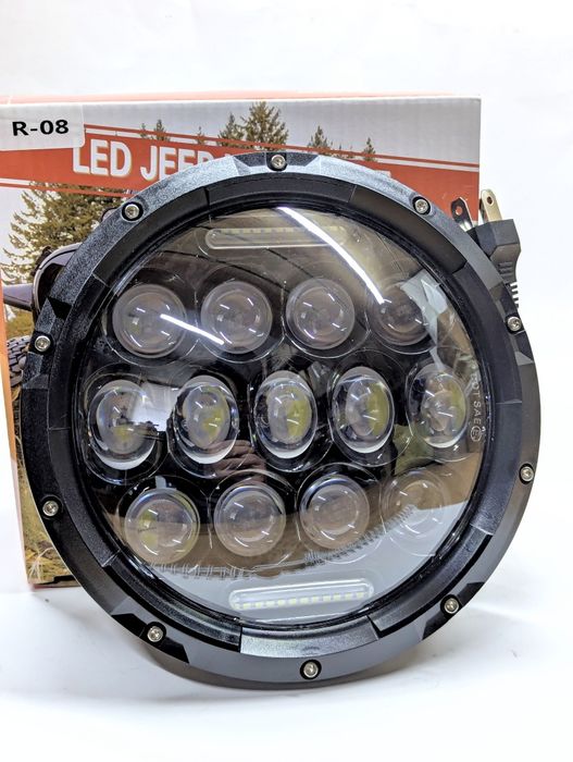 Передние лэд фары Нива ВАЗ 2121, ВАЗ 2101, ГАЗ24, УАЗ. LED много линз