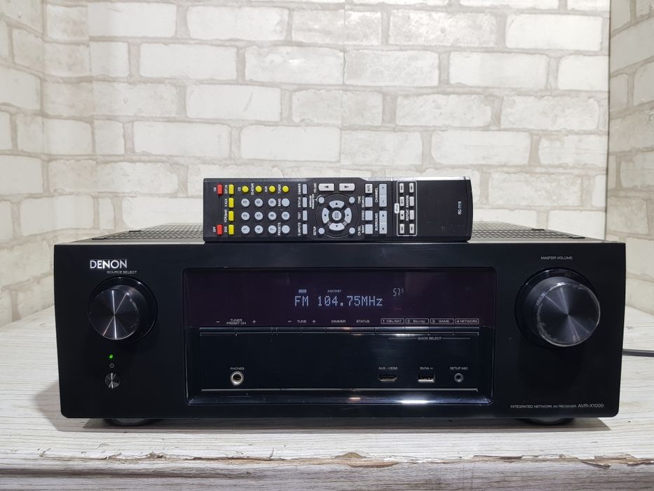 5.1 AV ресивер DENON AVR X1000+2 . 5x120 Вт, HDMI USB LAN