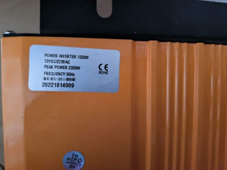 Инвертор чистый синус 12B-220B , 2000w, 1000w, 600w