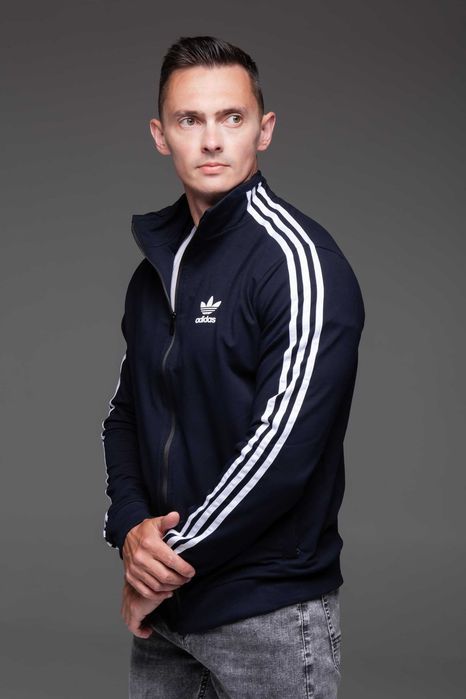 Кофта олімпійка чоловіча Adidas темно-синя