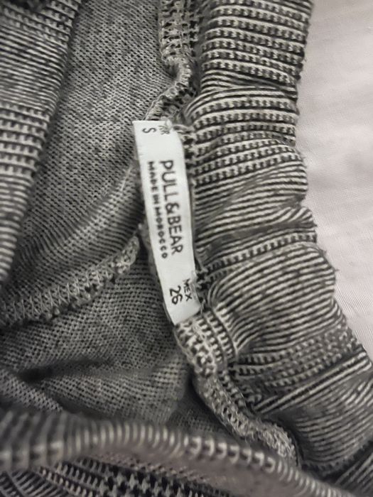 Calças culottes cinza pull & bear