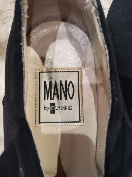 Mano by Olympic Made in Italy rozm 38 czarne botki, czółenka, obcas