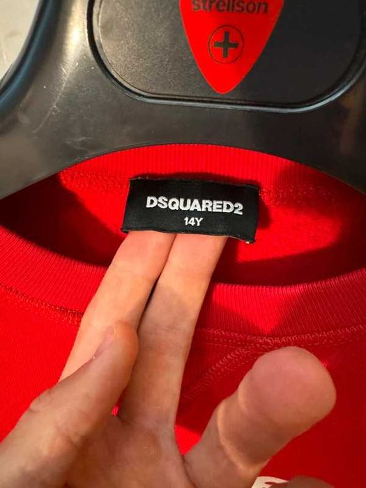 Bluza Dsquared2 Big Logo Red Sweatshirt S/M