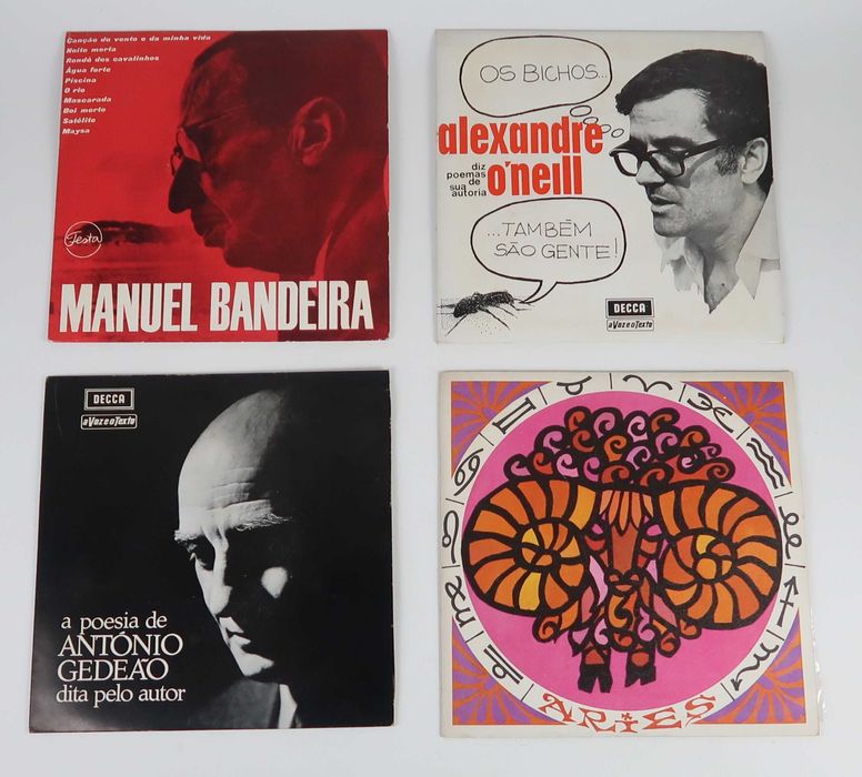 Disco Singles 7" raros, poemas falados, CADA