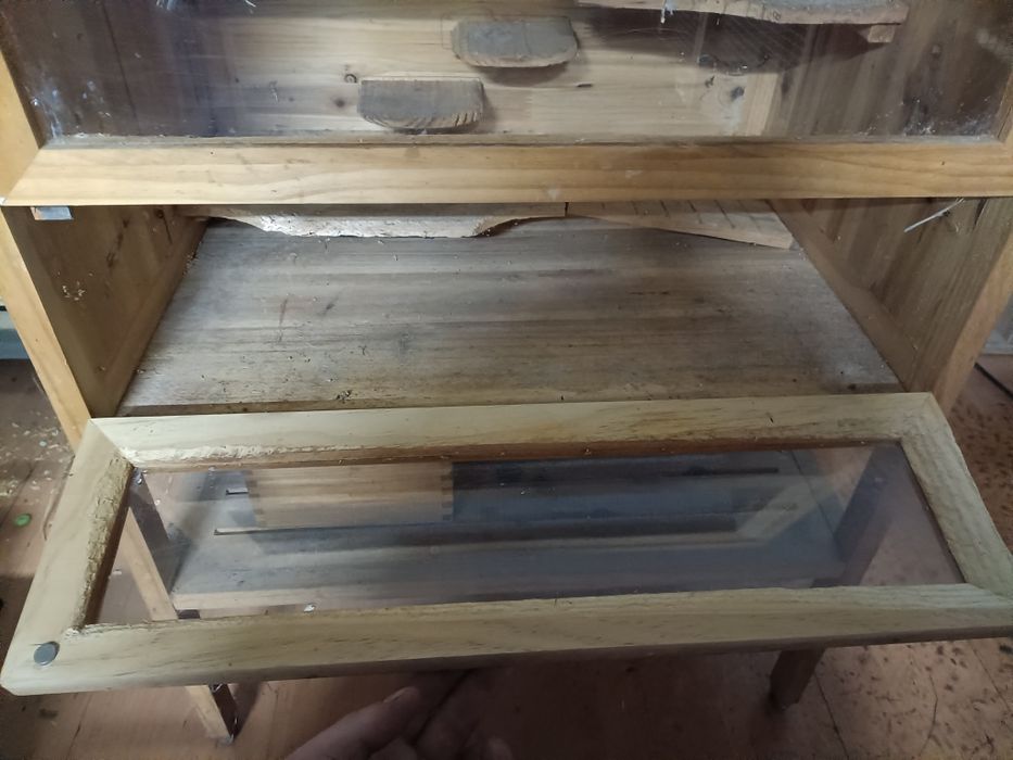 Drewniana klatka chomik/mysz/myszoskoczek