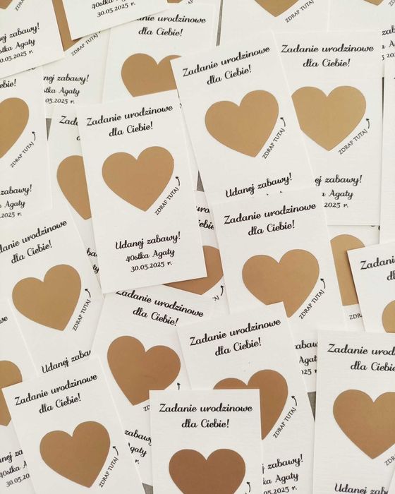 Zdrapki weselne kwiatowe wzory