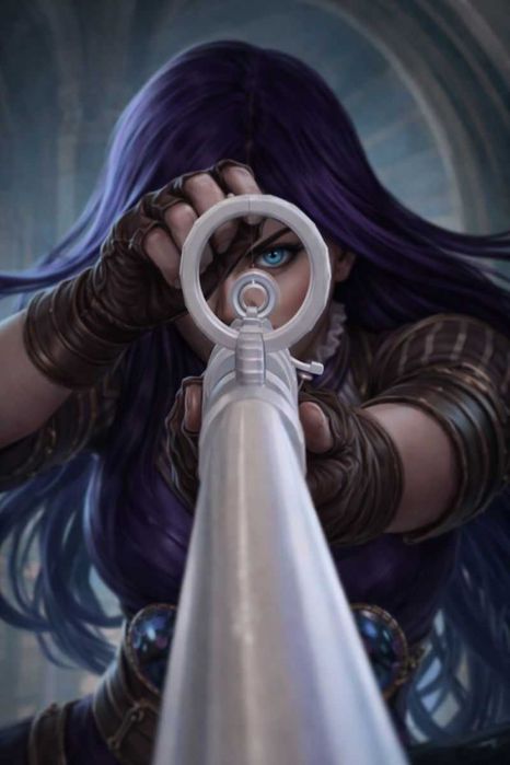 League of Legends Caitlyn Shooter •  Cosplay da Caitlyn • Réplica 3d