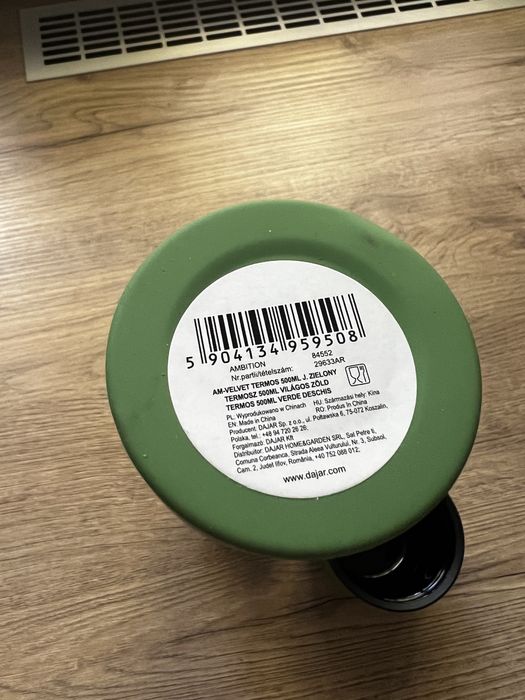 Стильний зелений матовий термос soft touch ambition ikea