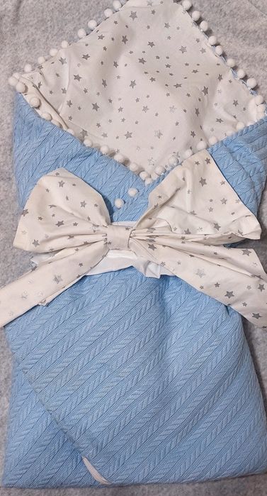 Набір: конверт на виписку ( після можна використовувати як пледик]