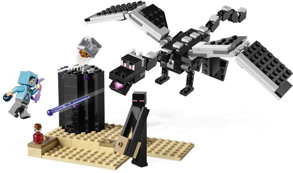 Klocki LEGO MINECRAFT 21151 Walka w Kresie Enderman Smok Slayer