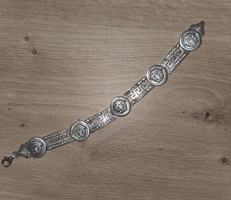 Bransoletka srebrna 925 w stylu Meduzy Versace