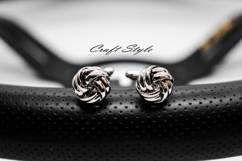 Conjunto de Botões de Punho e Camisa em Nó de Marinheiro Masculino