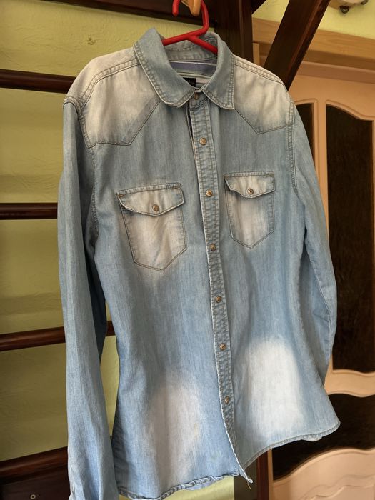 Сорочка мʼякенька з мякого джинсу