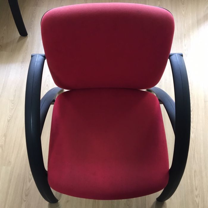 Black and red armchair