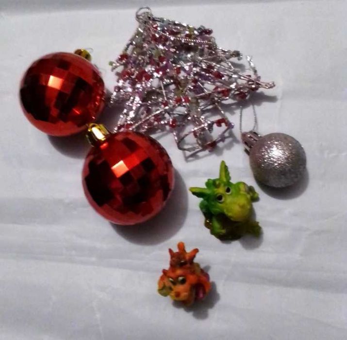 Набор ёлочных игрушек б/у для ёлки, декора, фотозоны.