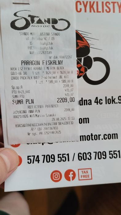 Kask LS AVANT X - XXXL (65-66) FF901 ece22.06 + CARDO EDGE (centralka)