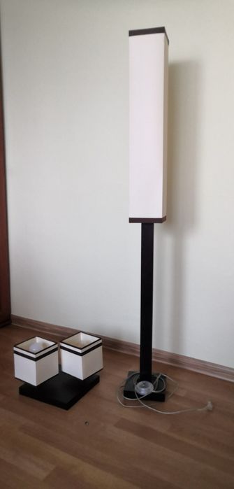 Lampa stojąca plus żyrandol