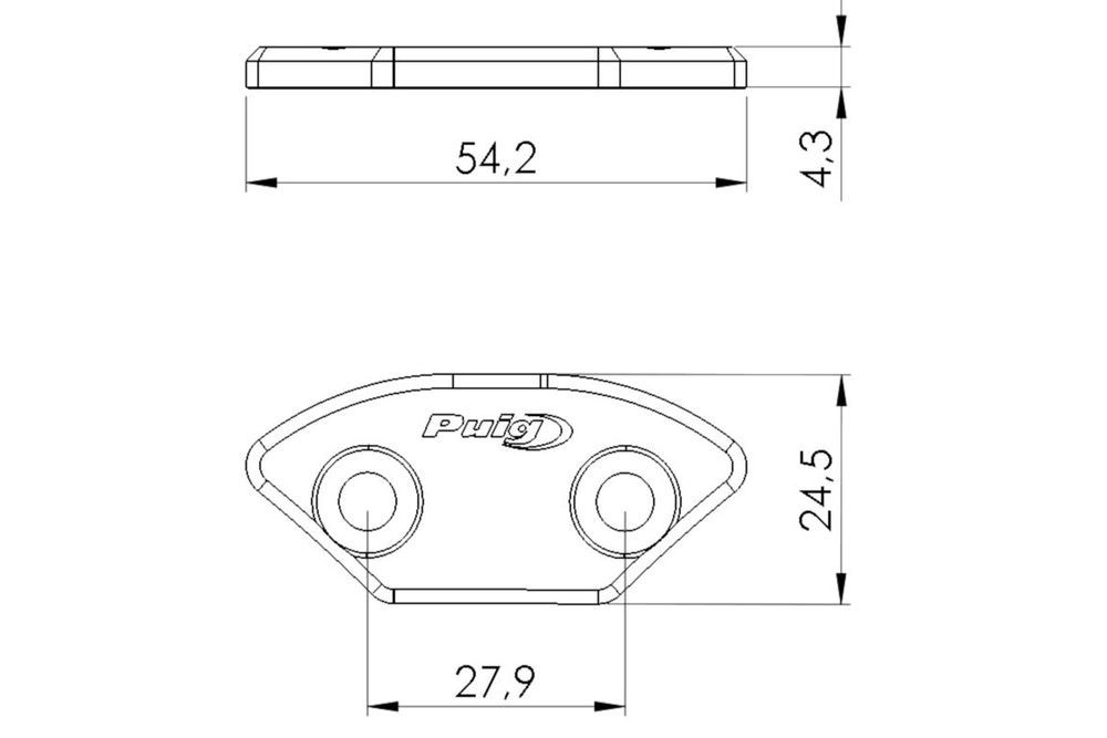 puig tampas espelhos pretas yamaha