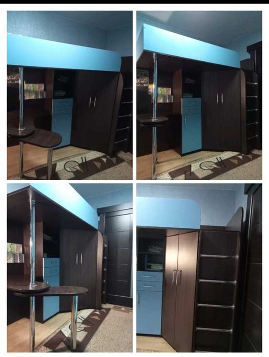 Продаж. Ліжко дитяче з шафою та робочим столом