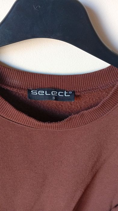 Brązowa luźna bluza oversize, rozmiar S