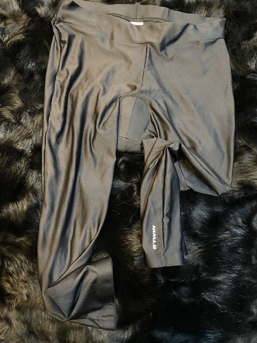 Spodenki rowerowe kolarki + wkładka B'twin L czarne męskie