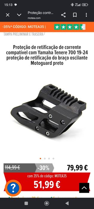 Proteção de corrente tenere Yamaha