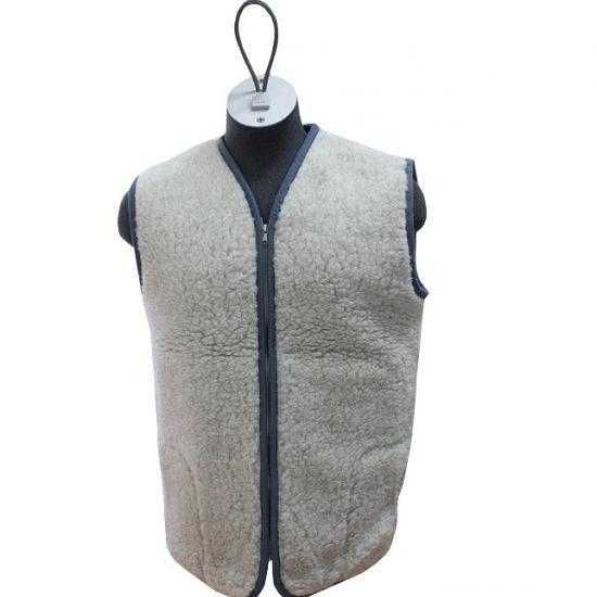 Kamizelka wełna MERINO L szary, sweter