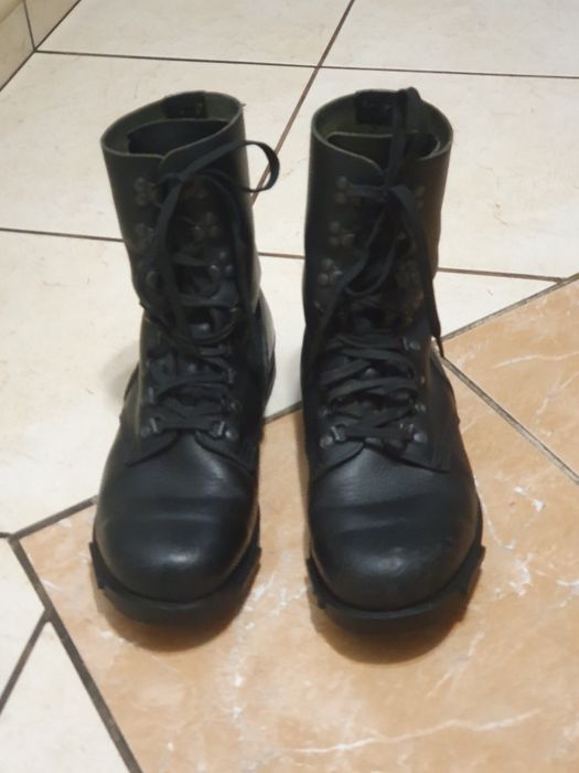 Buty wojskowe czarne r. 41 skórzane