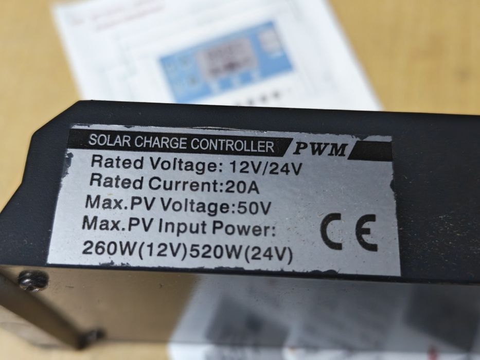 20A PWM Solar Charge Controller446863307944775681