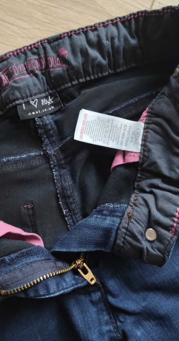 NEXT r. 152 cm jeans girl spodnie dżinsowe dziewczęce r. 152 cm (12 lat) super !