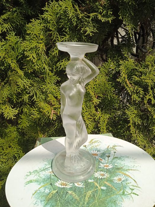 Подсвечник Гусь хрустальный завод