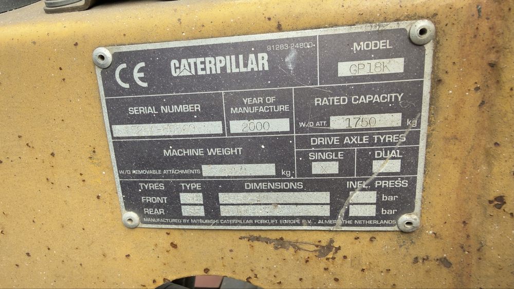 Wozek widlowy Caterpilar 2000 rok
