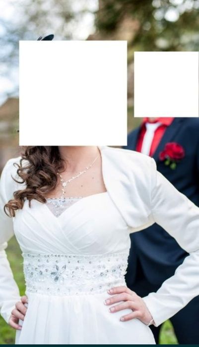 Suknia sukienka ślubna okazyjna biała krótka