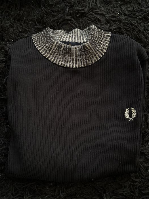 FRED PERRY свитер space dye ribbed jumper