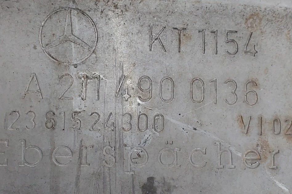 Catalisador / filtro de partículas MERCEDES-BENZ Classe E (W211)